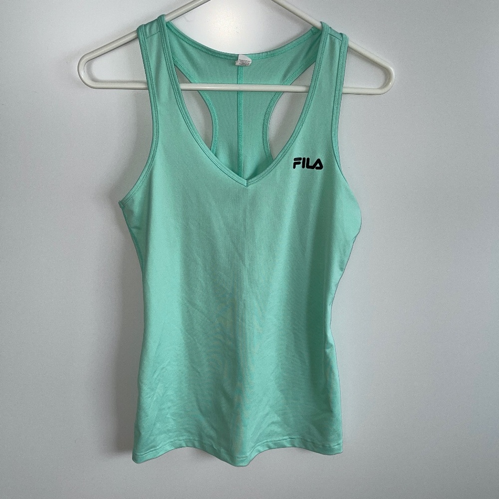 Fila Sport‎ Mint Green Athletic Racerback Tank Size Medium